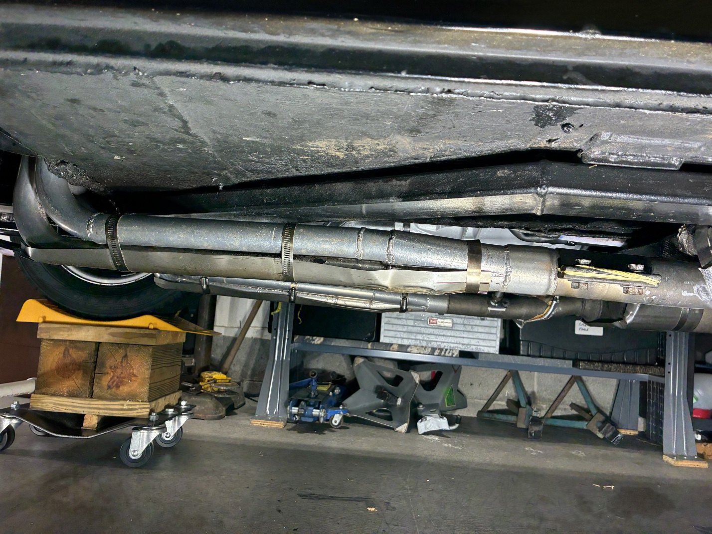 Driver side header close-up.